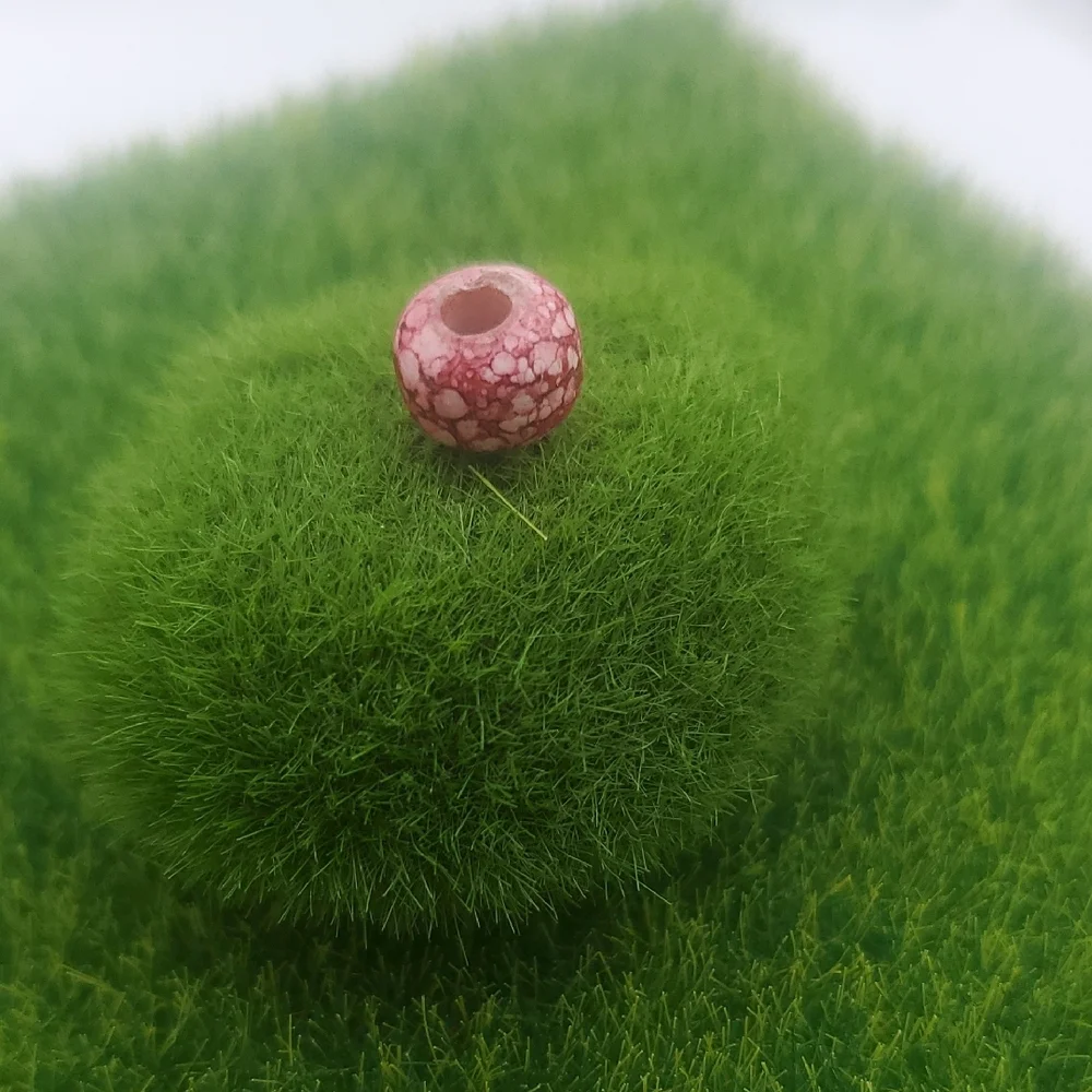 Red Spackle Coral Spacer Bead P309